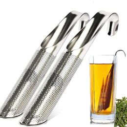 Stahl einfacher Tee Edelstahlsieb Sieb hängen Filter Teas Maker Küchenwerkzeug 14,5 cm s s