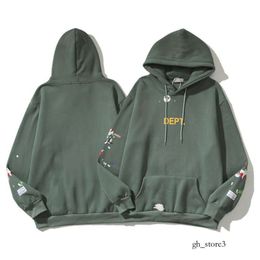 gallerydept hoodie Green Hand Painted Splash-ink Graffiti Hoodies Men Women Streetwear Autumn Winter pullover Hooded Sweatshirt 554 270