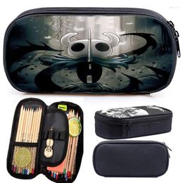 Cosmetic Bags Hollow Knight 3D Game Pen Bag Children's Fun Play Pencil Case Student Cartoon Pattern Nylon Wear-resistant Print Makeup