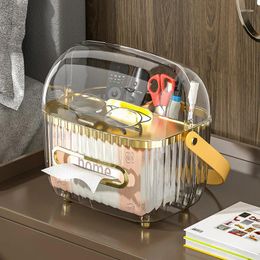 Storage Boxes Tissue Box Remote Controller Organiser Napkin Holder Luxurious Large Capacity Cosmetic Container Home Make Up