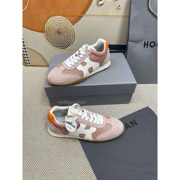 Italy TOP Esigner OLYMPIA Casual Shoes Olympia-Z H630 Hogans Shoe Womens For Man Summer Fashion Smooth Calfskin Ed Suede Leather High Quality Hogans Sneakers A60