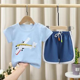 Clothing Sets Cool Children Boy Summer Clothes Outfit Kids Girl Fashion T-shirt Short 2-piece Tracksuit Baby Toddler Cotton Sport Costume