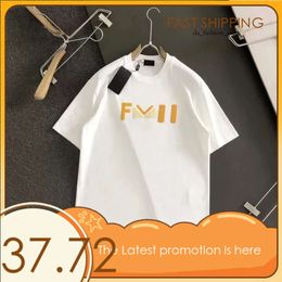Fendishirt Designer Mens T Shirt Womens Clothes Exclusive Summer T Shirt Tees Polo Goth Short Sleeve Haikyuu Brand Designer Fen Shirt 680