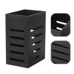 Kitchen Storage Dishwasher Chopstick Holder Barrel Hanging Drain Cage Rack Box Tableware (double Grid (matte Black)) Counter