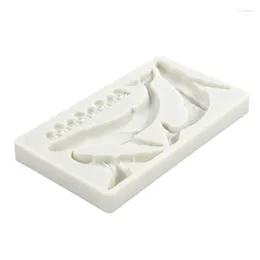 Baking Moulds Silicone Fondant Moulds Exquisite Whale Wave Shape Handmade DIY Candle Resin Crafts Cake Decorating Tools For Kitchen E7CB