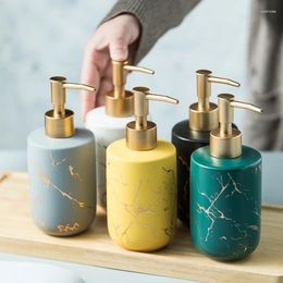 Liquid Soap Dispenser Bathroom Supplies Ceramic Marble Pattern Hand Bottle Lotion Sub-bottling Home Decoration Accessories