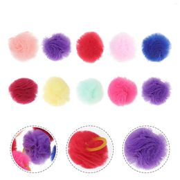 Dog Apparel 20 Pcs Girl Scrunchies Small Hair Bowknot Topknot Rubber Bands Cat Bows Headwear Pet Rope Multicolor Band