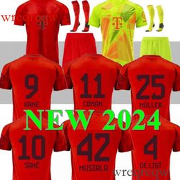 S-4XL 24 25 MUSIALA soccer jerseys SANE 2024 2025 KANE football shirt GORETZKA GNABRY S mUNIch camisa de futebol men kids kits KIMMICH fans player sets