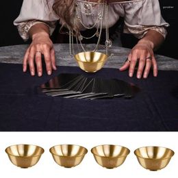 Decorative Figurines Copper Offering Bowl Triple Moon Pentacle Burner Smudging Buddhist For Yoga Meditation Altar Supplies