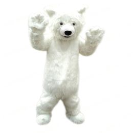 Christmas Polar Bear Mascot Costume Cartoon theme character Carnival Adults Size Halloween Birthday Party Fancy Outdoor Outfit For Men Women