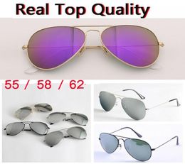 designer sunglasses top quality aviation pilot sun glasses for men women with black or brown leather case cloth 3025 retail acces2364156