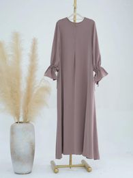 Ethnic Clothing Eid Flare Sleeve Party Dress For Women Muslim Abaya Harajuku Jalabiya Ramadan Long Dresses Vestidos Largos Arab Robe 2024