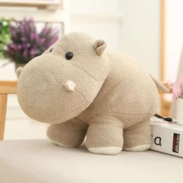 20/25/35CM Cute Chubby Hippo Elephant Plush Toy Soft Plushies Kawaii Stuffed Animal Doll Room Decor Kids Birthday Gift