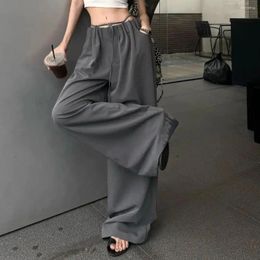 Women's Pants 2024 Korean Style Solid Color Puff Sleeve Short T-shirt Top Girl Strapped Pleated Trousers Casual