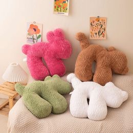 Stuffed Plush Cats Dinosaur Bunny Monkey Pillow Children Gifts Kawaii Animal Toys For Room Decor