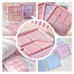 Sheets Kawaii Pastel Solid Colour Sticky Notes Cute Self Coloured Stickers Adhesive Pads Stationery School Memo Message V7Z4