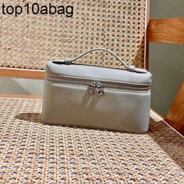 LP bag Loro Piano Evening Bag Cosmetic Bags Designer Lp Lunch Bag L19 Top Layer Cowhide One Portable Crossbody Bag Female Niche Design Extremely Simple Style loropina