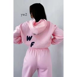 Women's Tracksuits women hoodie 2 piece set Pullover Outfit Sweatshirts Sporty Long Sleeved Pullover Hooded Tracksuits 1c71