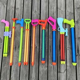 Sand Play Water Fun High pressure pull-out water gun needle barrel open drifting toy childrens H240516