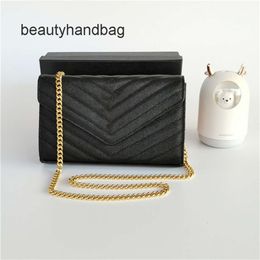 YS women ysllbag Fashion Handbag chain Bags Designer Handbags Genuine Shoulder Luxurys Leather bag Flip cover diagonal Messenger Crossbody Purse