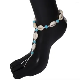 Ankiety 1PC Boho naturalne morze stopa kostka kostki moda palca łańcucha biżuterii bransoletka plaża boso na nogę dla kobiet hurtowych