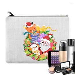 Storage Bags Makeup For Women Make Up Bag Travel Case Organiser Pouch With Zipper Large Capacity Toiletry