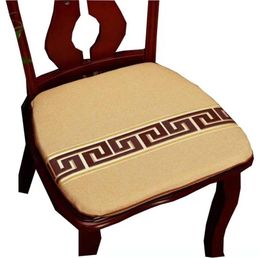 Classic Patchwork Lace Dining Chair Seat Cushion Chinese Ethnic Antislip Seat Pads Linen Home Replaceable Cushions Seats3183780