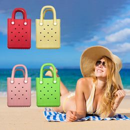 Boggs Mini Beach Hole Bag EVA Lightweight Portable Storage Bag Travel Beach Sports Toys Tote Bag 240516