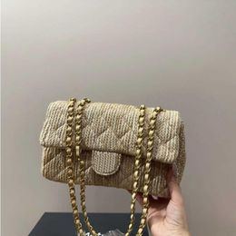 10A Fashion Beach Chain 25cm Women Shoulder Bag Bags Bag Gold Hardware Luxury Handbag Crossbody Bag Matelasse Purse Makeup Bag Classic Kvxn