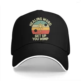 Ball Caps Cleric Healing Word Get Up You Wimp Baseball Cap Men Hats Women Visor Protection Snapback DnD Game