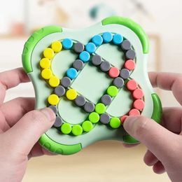 Decompression Toy New Rotating Magic Bean Hand Fingertip Cube Childrens Ball Puzzle Game Learning Education Children and Adults Stress Relief H240516