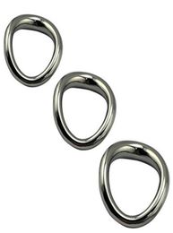Cock Rings Stainless Steel Male Penis Ring Dick Massage Metal Ball Stretcher Scrotal Bondage Sex Toys For Men Adult Products3629487