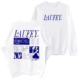 Felpa con cappuccio maschile Laufey Crewneck Hoodie Laufey Bewitched Album Selda Laufey Merch Laufey Fan Gift Fearshirt Pullover Tops T240515