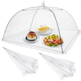 Plates 2 Pcs Vegetable Cover Covers Outdoor Dining Net Tents Mesh Screen Large Protector Bathtub Accessories