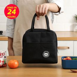 Lunch Bag With Should Strap Handle Cooler Women Portable Food For Work Student Thermal Box Fridge 240511