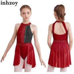 Танцевальная одежда детские девочки балет лирическое танцевальное платье гимнастика купальники