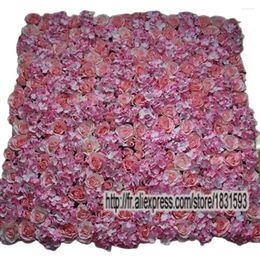 Decorative Flowers Pink-10pcs/lot Artificial Silk Rose Flower Wall Wedding Background Or Lawn/pillar Road Lead Market Decoration TONGFENG