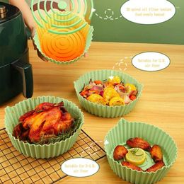 Plates Air Fryer Silicone Baking Pan Tray Vegetable And Fruit Storage Bowl Household Kitchen Tools Accessories