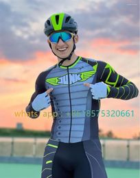 Racing Sets Junk Wheels Speed Roller Skate Skinsuit Triathlon Suit Short Sleeve Comfortable Fast Skating Clothing 2024