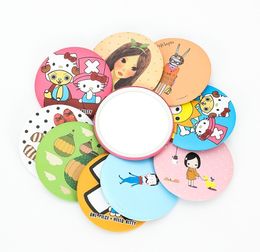 Mini Pocket Makeup Mirrors Round Metal Mirrors Portable Makeup Mirror Cosmetic Compact Gift Beauty Tools for Girl