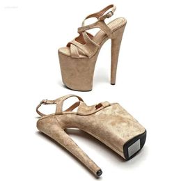 s 9inches 23CM / Sandals Leecabe Suede Upper Fashion Platform High Heels Pole Dance Shoes Sandal 9inche Fahion Heel Shoe 340 d ff63