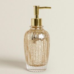Liquid Soap Dispenser European-style Glass Shower Gel Lotion Bottle Sub-bottling Bathroom Supplies Decoration Accessories