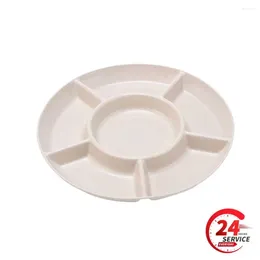 Plates Candy Pastry Nuts Dish 28.5cm Diameter Multi-purpose Safe Durable Practical Reusable Shatter-resistant Kitchen Gadgets Beige