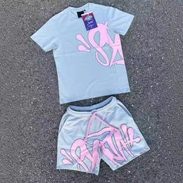 Designer maschi's trackSuitsyna World High Street Fashion Hip-Hop Thirts Thirts Set Shirt Designer Short Short Y2K Tees Syna World Tshirt grafico e Shorts Hip Hop t