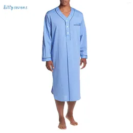 Ethnic Clothing Muslim Medium-Length Pyjamas Robe Comfortable Loose Solid Colour Daily Home Causal V-Neck Long Sleeve Wear