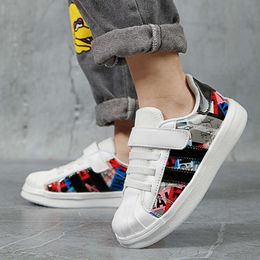 Xzvz kinder leichte Kinder MD MD Stoßdämpfung nicht rutschlos Sohle Freizeitschuhe PU Leder Upper Boys Sneakers L2405 L2405