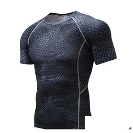 Wetsuits Drysuits Sports Outdoors Dragon Short-Sleeved Tights Mens Slim T-Shirt Tight Clothes Drop Delivery Water Scuba Snorkelling Otuvd