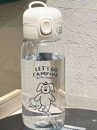 Water Bottles 1 Pcs 600m Minimalist Large Capacity Cup