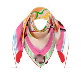 2024 Fashion Women Scarf Designer Silk Scarf Luxury Shawl Small Squares High Quality Turbans Head scarfs square Bandeaus Headband L Unlocked Square 90X90 M78347