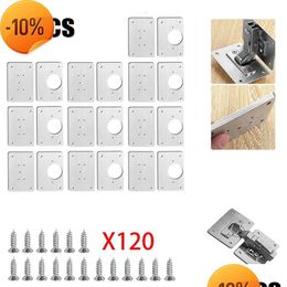 Other Home Appliances New Cabinet Hinge Repair Plate Kit Kitchen Cupboard Door Mounting Furniture Hardware Stainless Drop Delivery Gar Dhyse